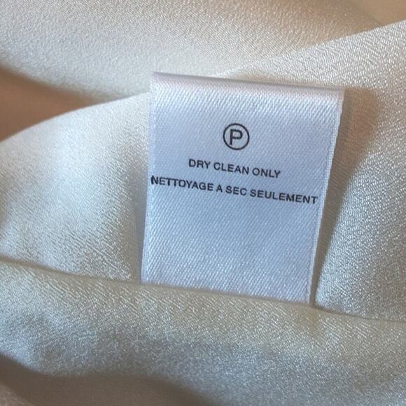 Halston Heritage Bone Tweed Ruched Side Sleeveless Sheath Dress Size L $429 NEW - Picture 8 of 10